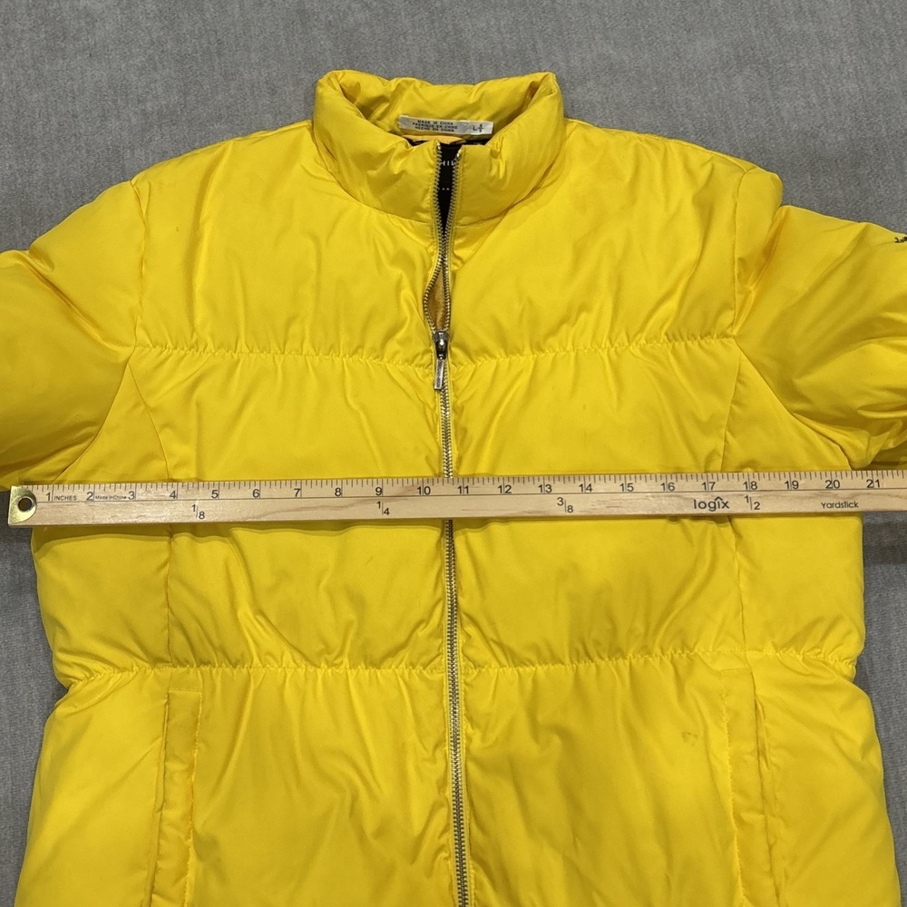 Tommy Hilfiger Puffer Jacket womens large Yellow READ - Picture 4 of 14